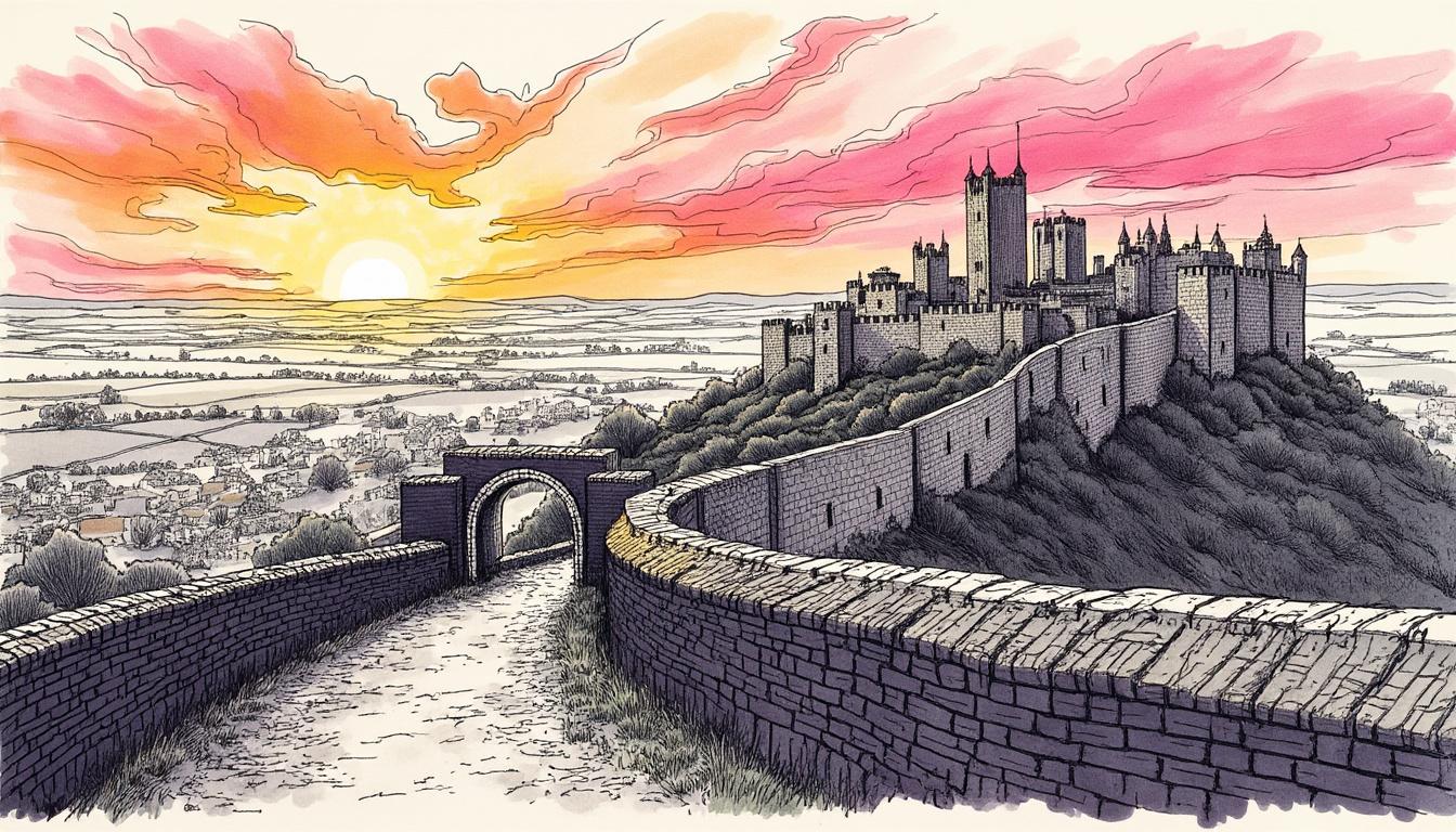 découvrez les portes et remparts de laon lors d'une balade inoubliable le long des fortifications. profitez de superbes panoramas sur la plaine et plongez dans l'histoire médiévale de la ville.